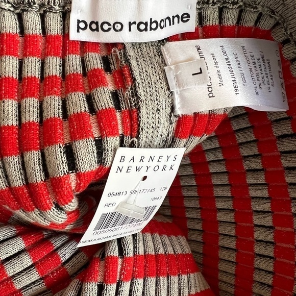 Paco Rabanne Button-Detailed Cotton-Jacquard Midi Skirt - Picture 6 of 10